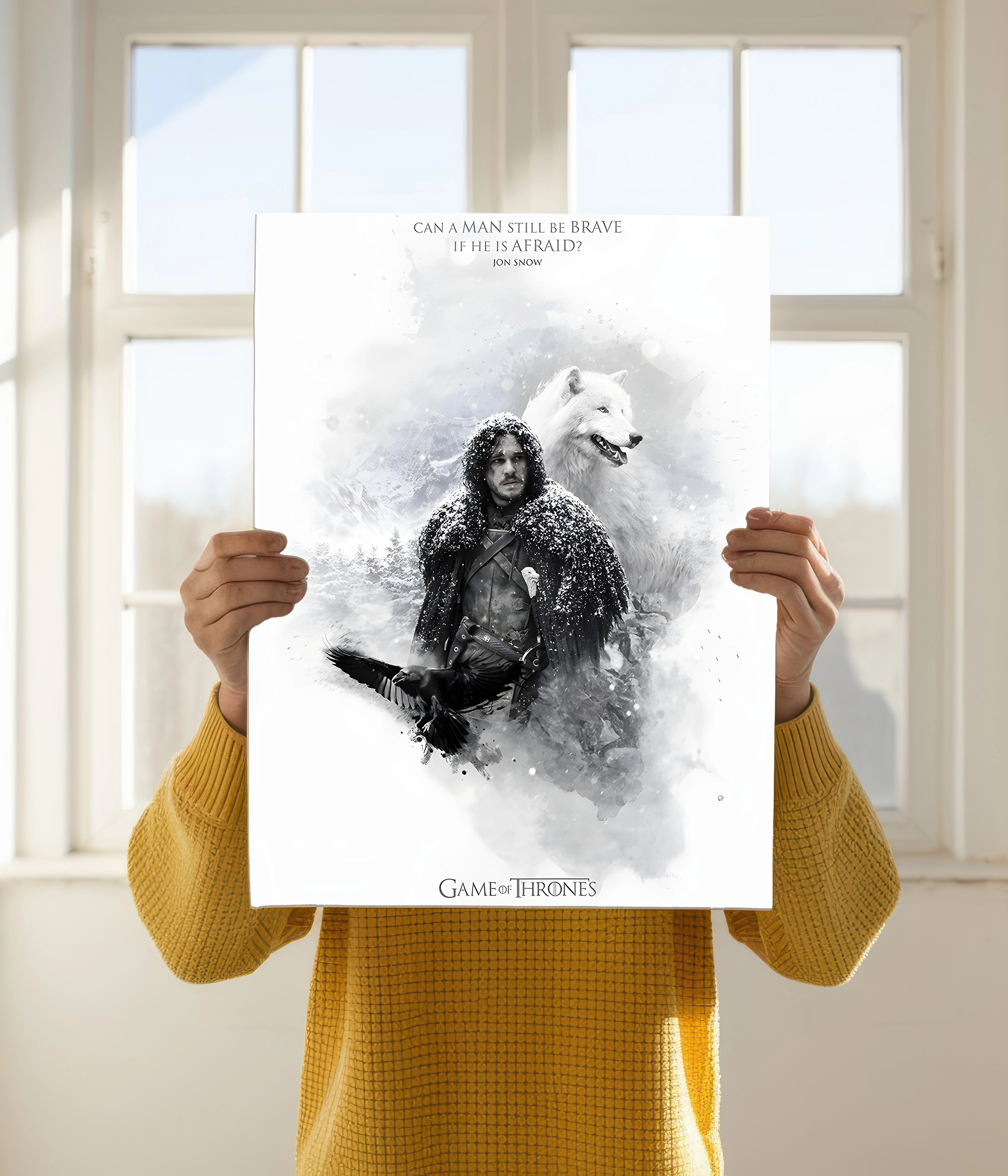 Jon Snow – Game of Thrones Poster Holding Image - Everanta
