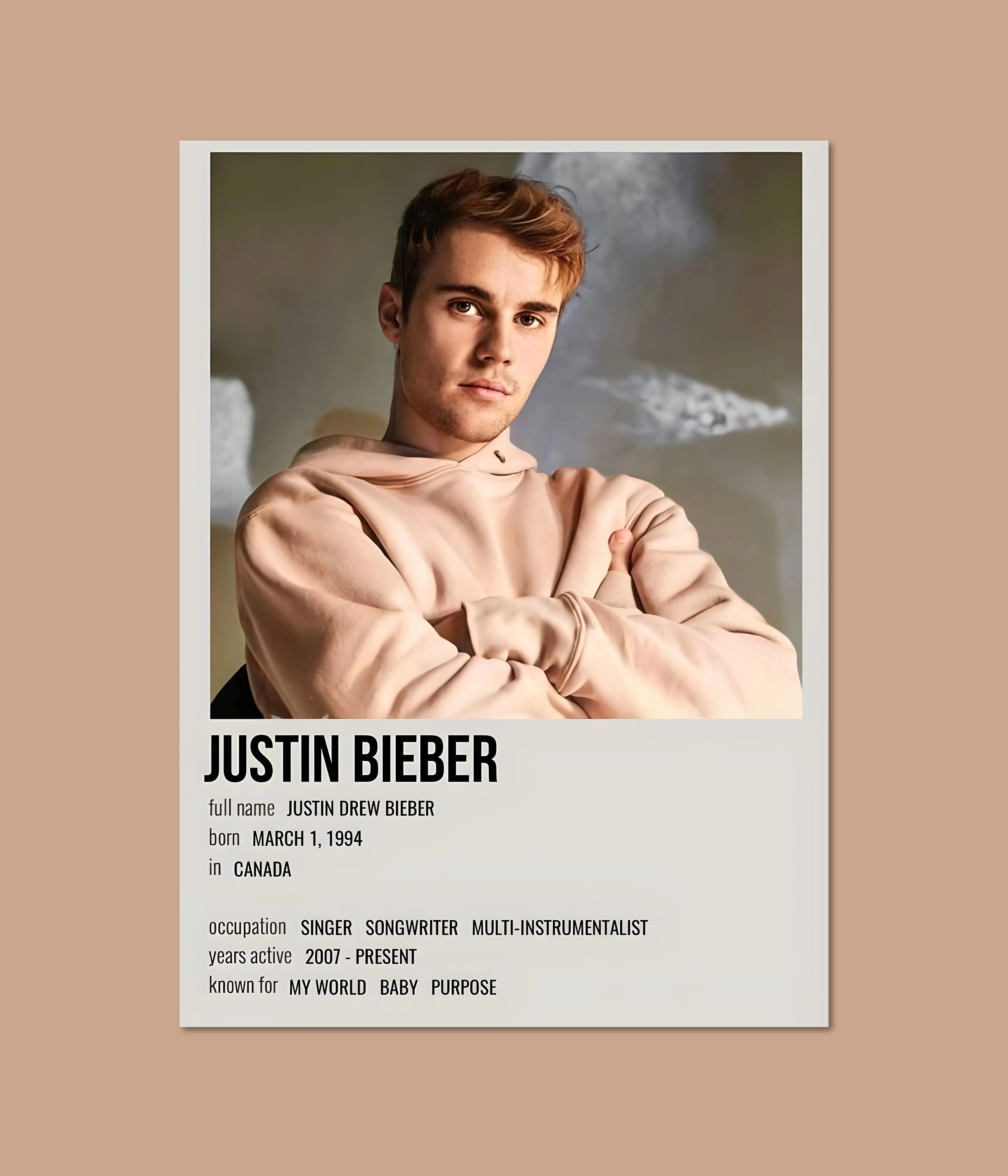 Justin Bieber – Icon in Focus Wall Poster Main Image - Everanta