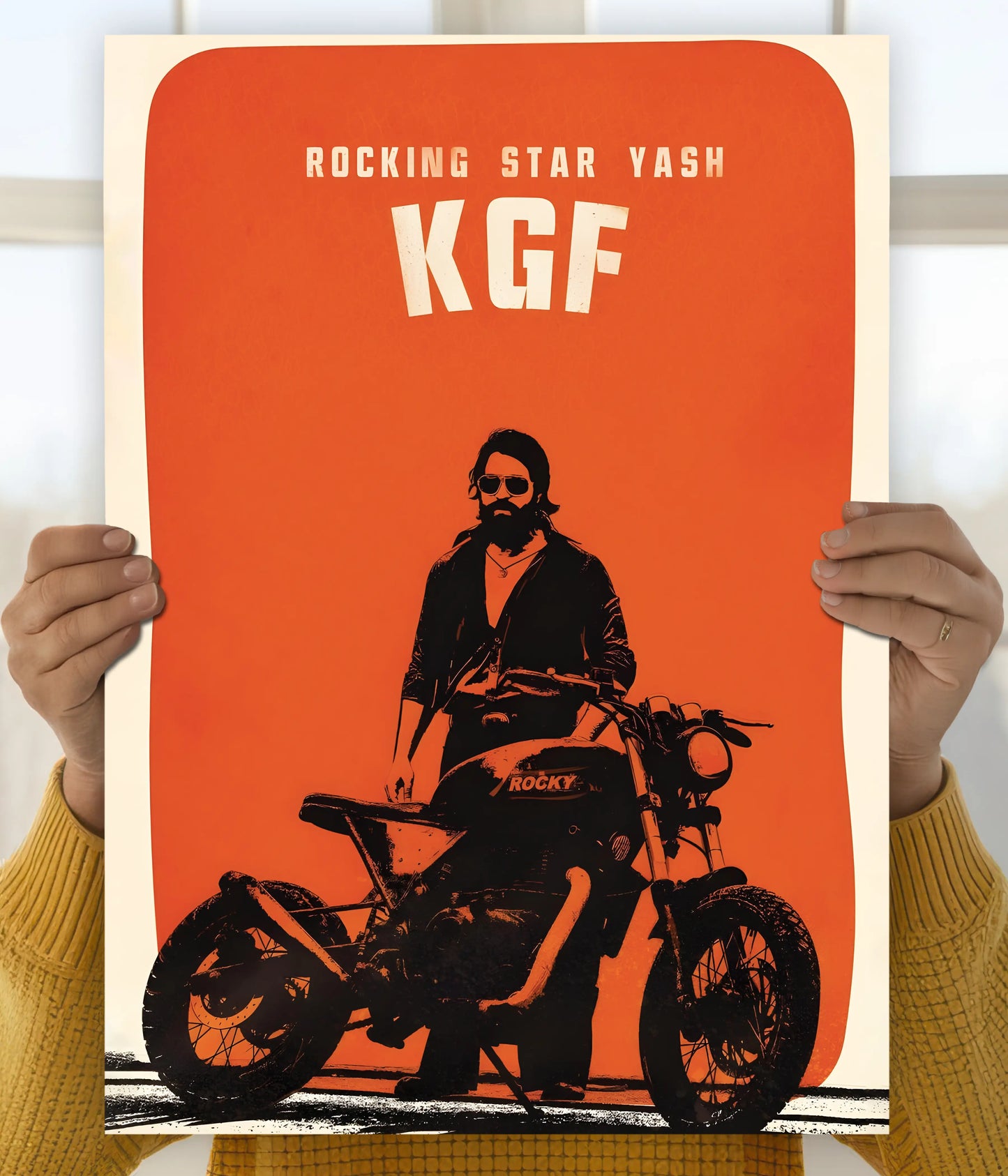 KGF Yash – Rocking Star Wall Poster Main Image - Everanta