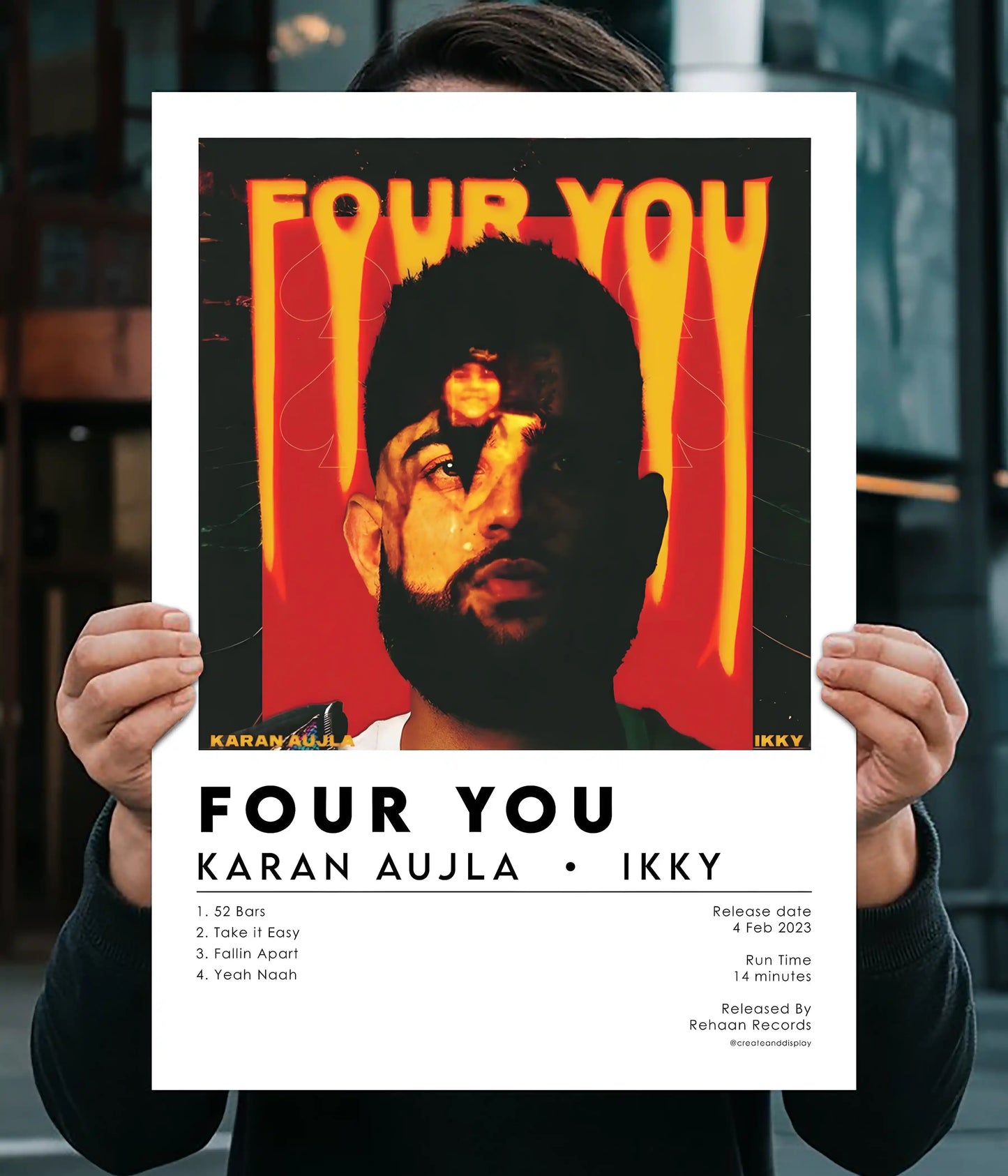 Karan Aujla “Four You” Album Cover Poster Main Image - Everanta