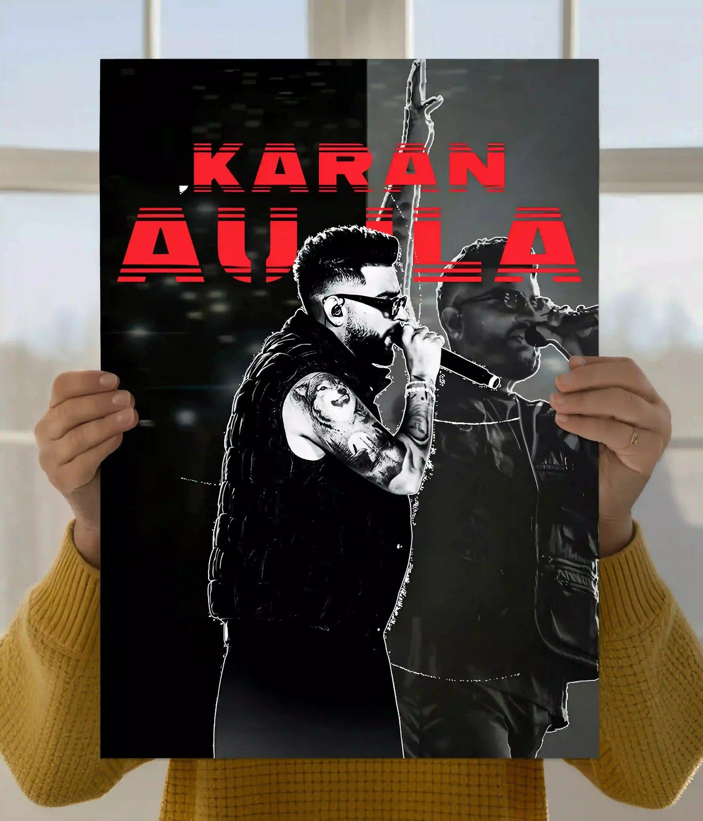Karan Aujla Live Performance Wall Poster Main Image - Everanta