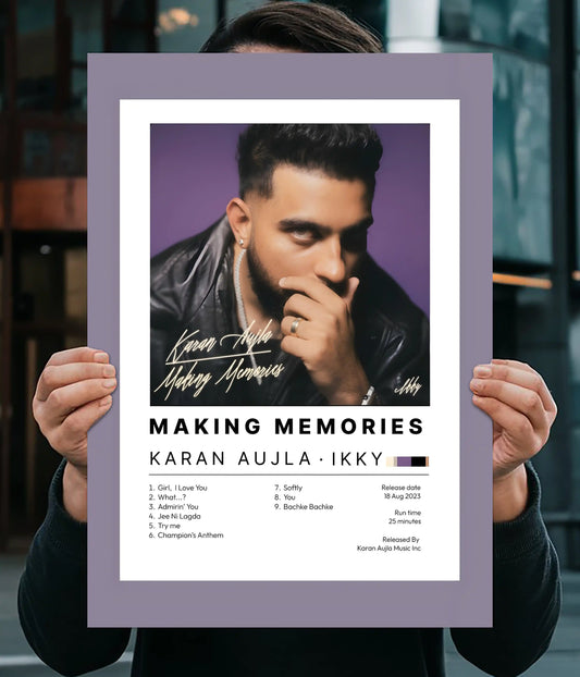 Karan Aujla “Making Memories” Album Cover Poster Main Image - Everanta