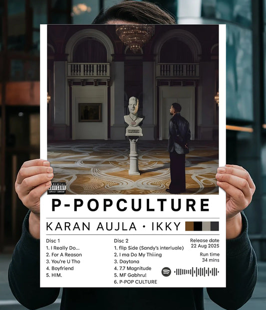 Karan Aujla P-Pop Culture Album Cover Poster Main Image - Everanta