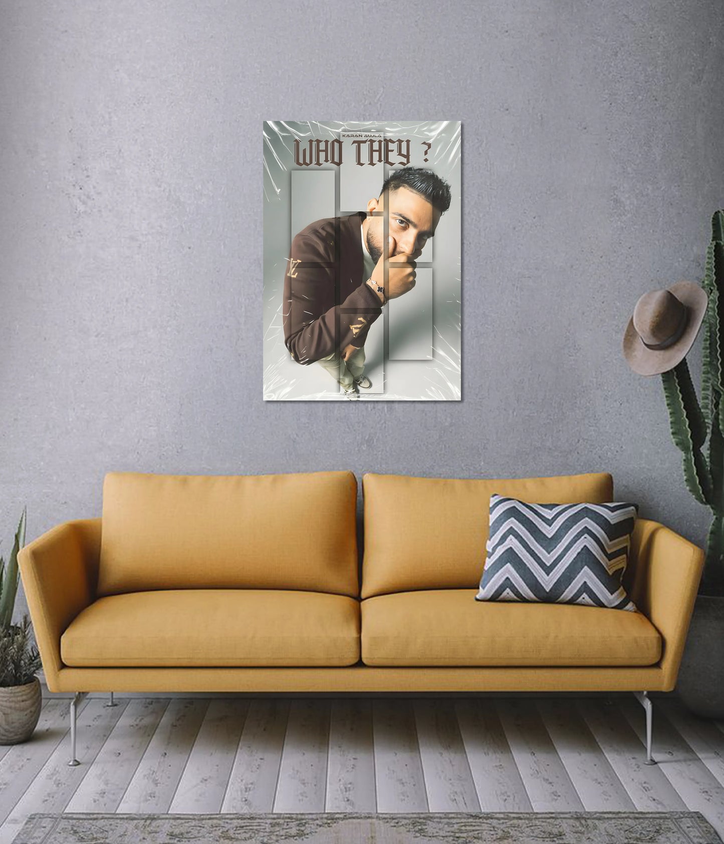 Karan Aujla – Who They? Wall Poster - Everanta
