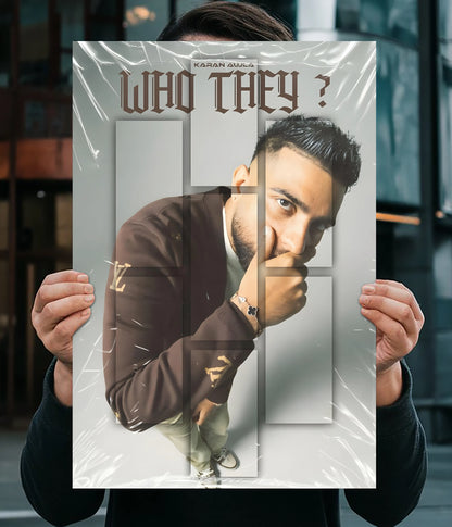 Karan Aujla – Who They? Wall Poster Main Image - Everanta