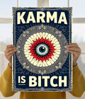 Karma Mandala Aesthetic Wall Poster