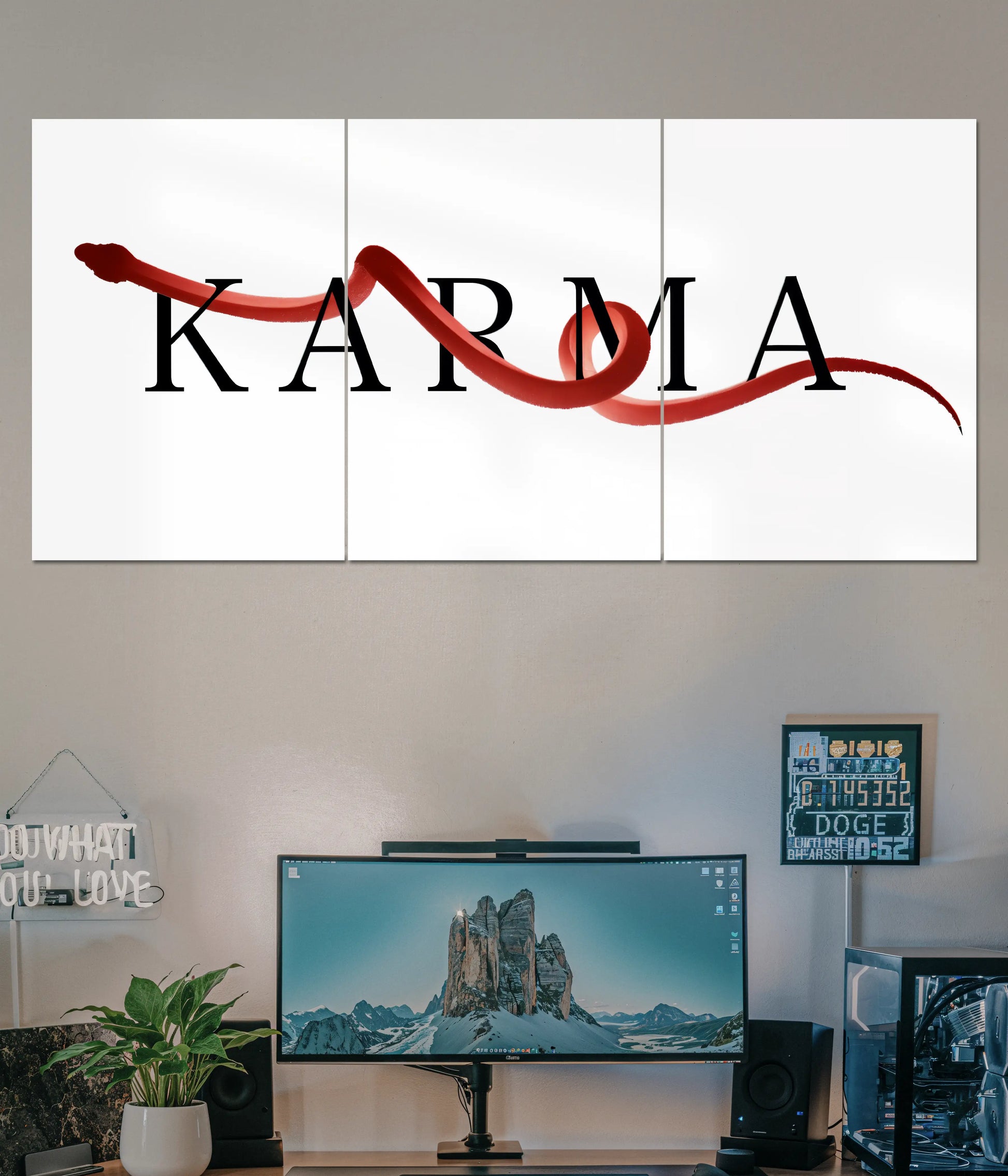 Karma Minimal Split Poster Main Image - Everanta