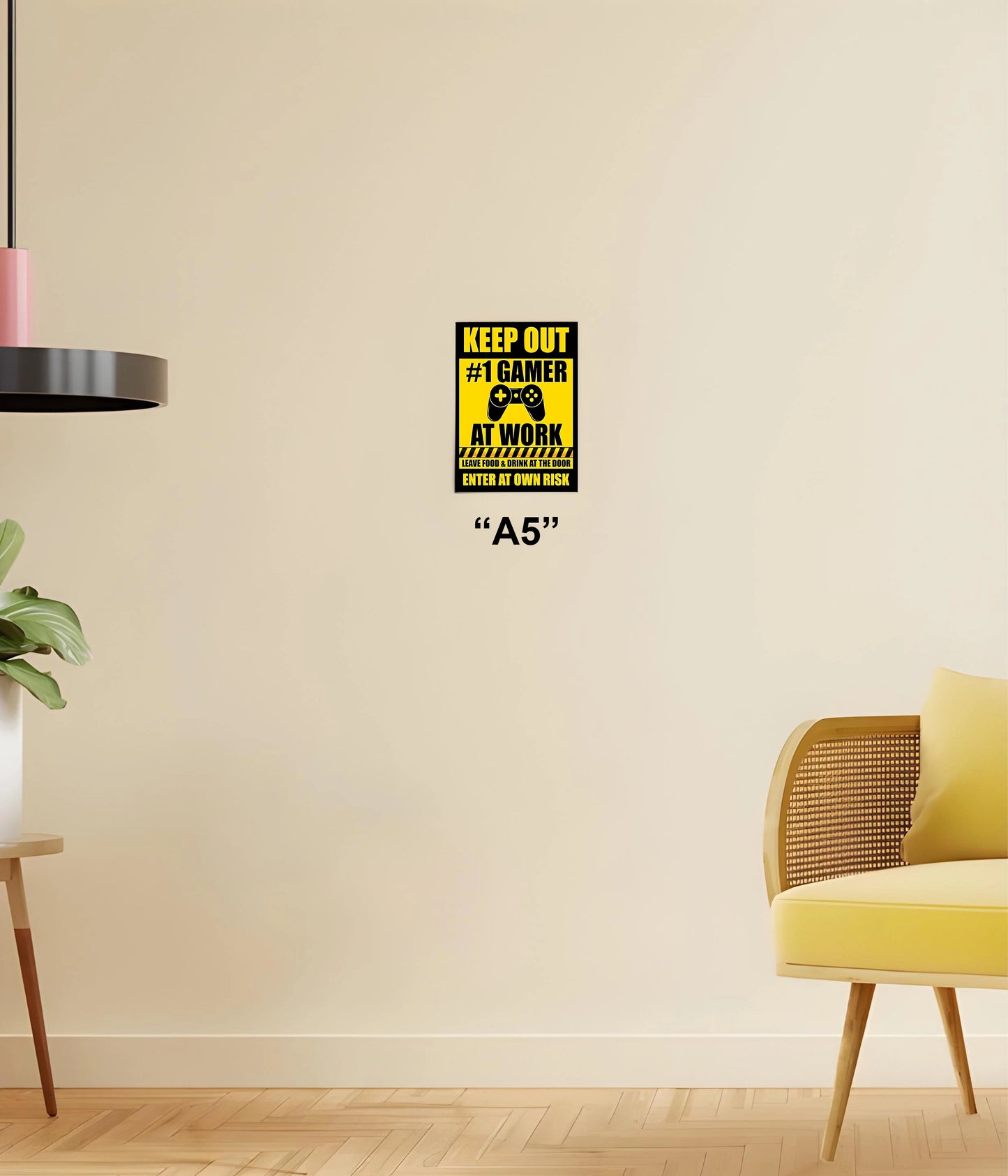 Keep Out #1 Gamer At Work Poster A5 Size - Everanta