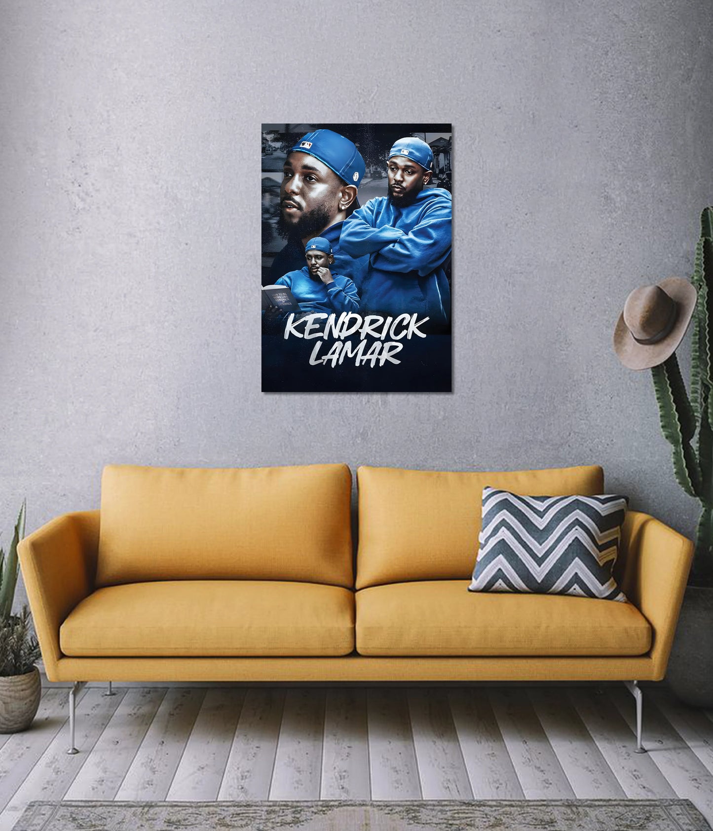 Kendrick Lamar – Blue Aesthetic Wall Poster - Everanta