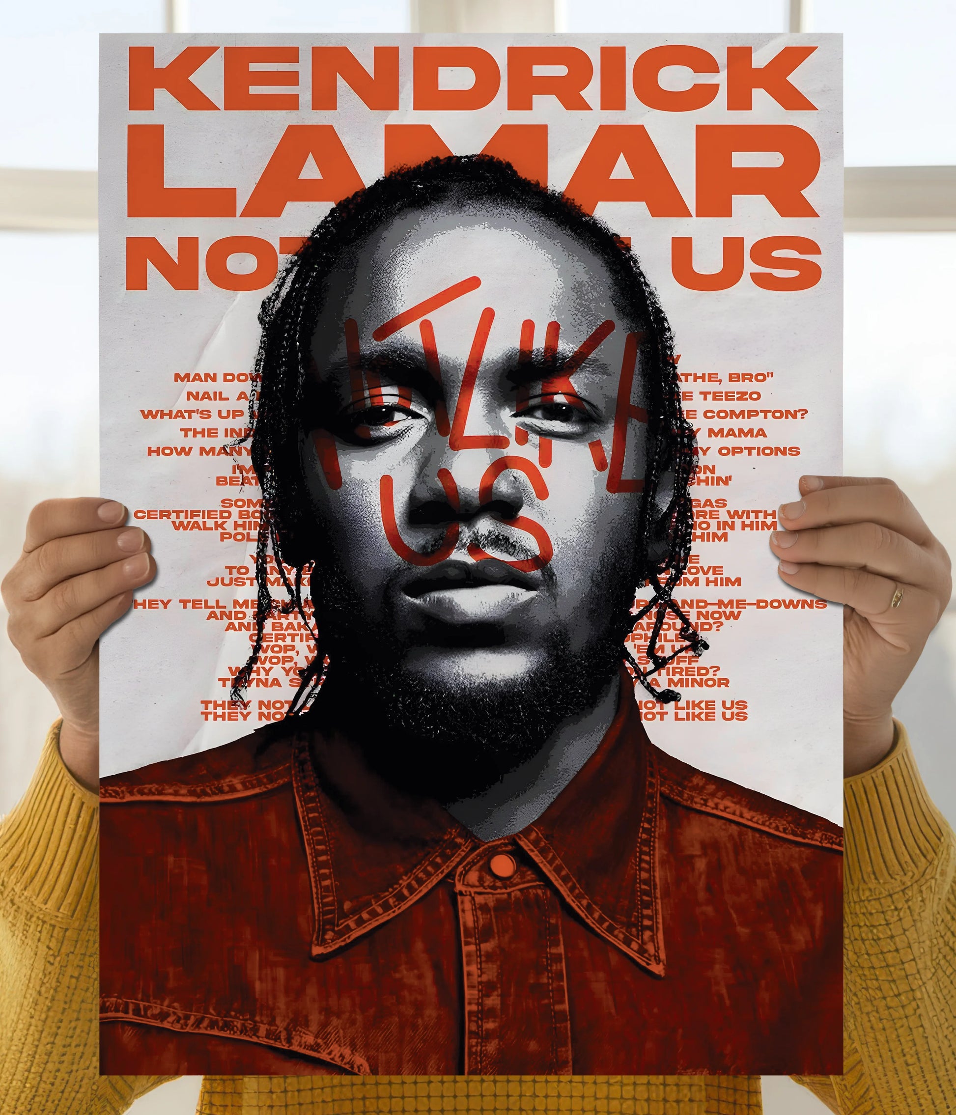 Kendrick Lamar – Not Like Us Wall Poster Main Image - Everanta