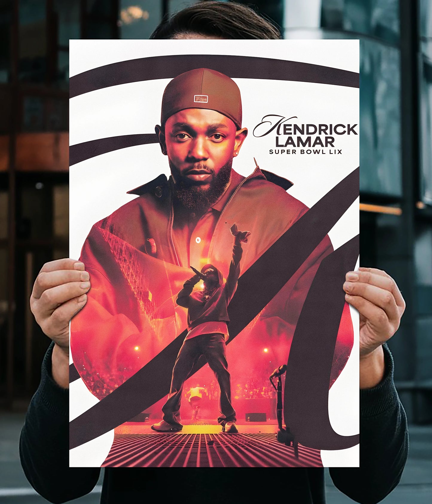 Kendrick Lamar – Super Bowl Performance Wall Poster Main Image - Everanta