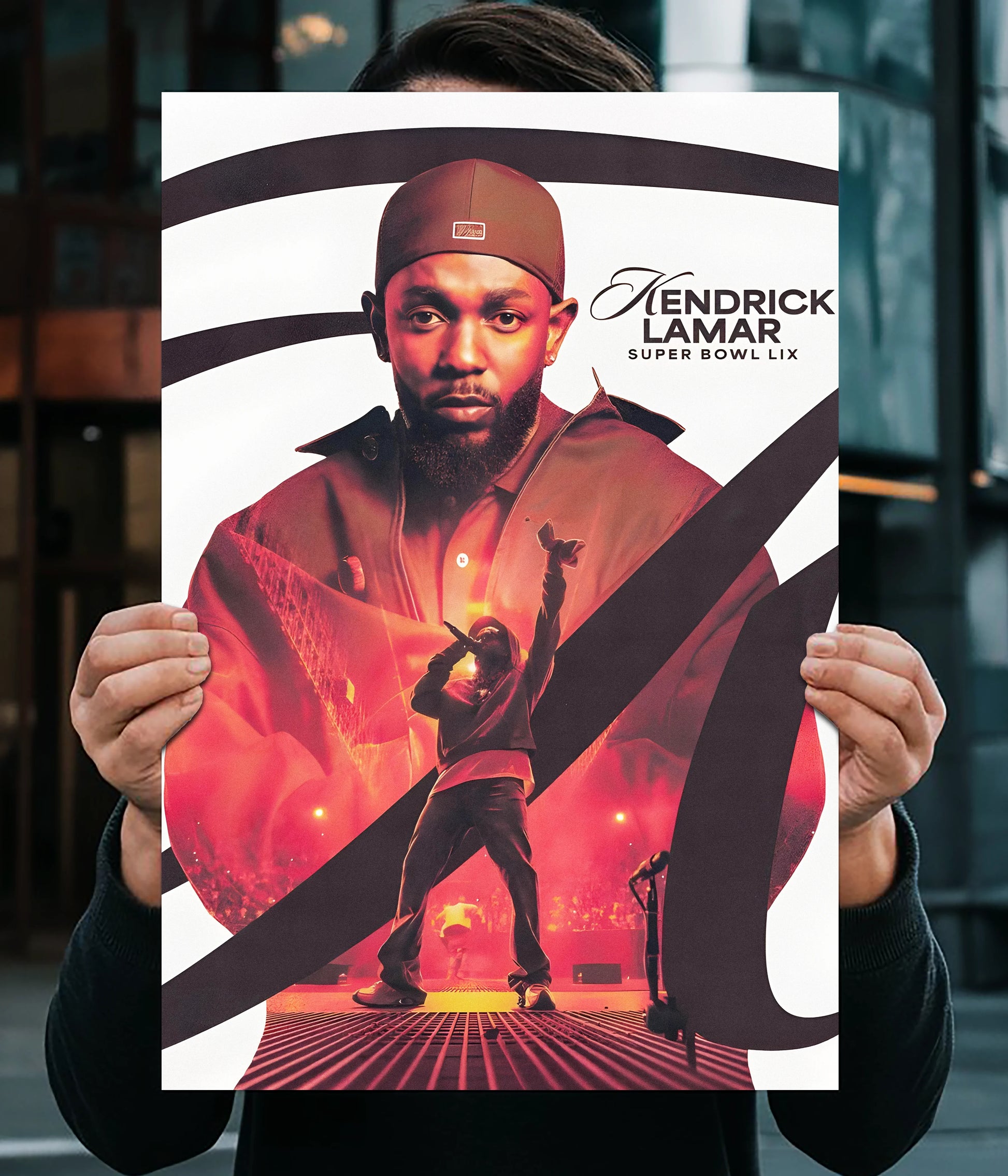 Kendrick Lamar – Super Bowl Performance Wall Poster Main Image - Everanta