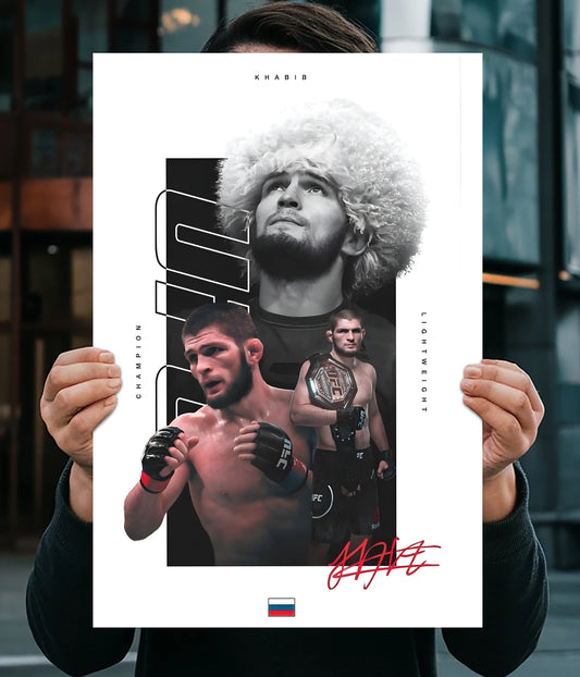 Khabib Nurmagomedov – The Eagle UFC Champion Wall Poster Main Image - Everanta