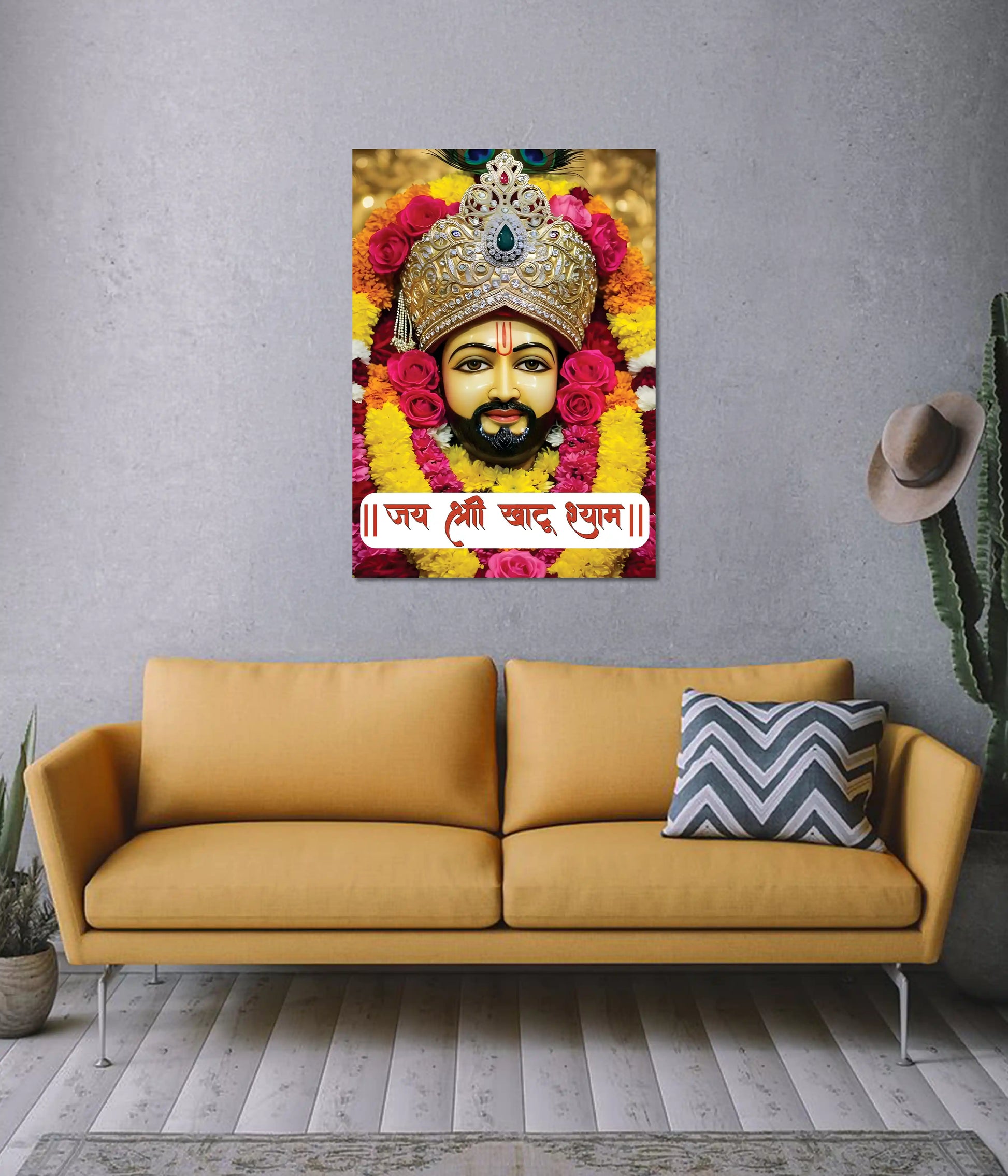 Khatu Shyam Ji Devotional Wall Poster on Wall - Everanta
