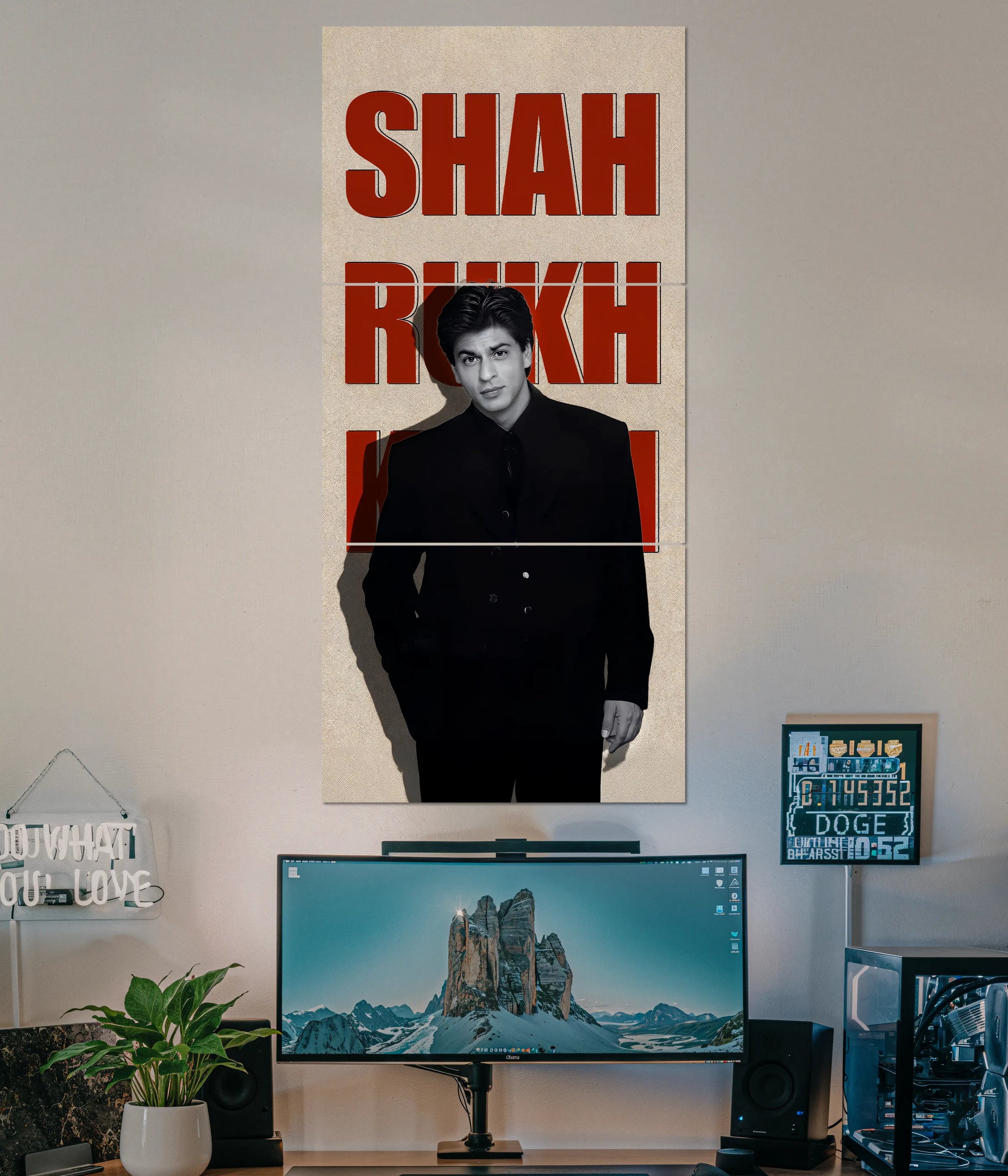 King of Bollywood - Shah Rukh Khan Split Poster Main Image - Everanta