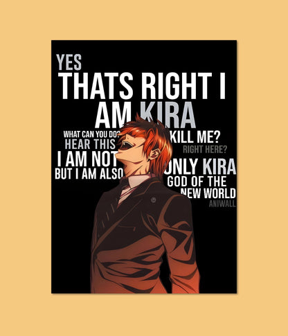 Kira's Iconic Laugh – Death Note Anime Wall Poster Main Image - Everanta