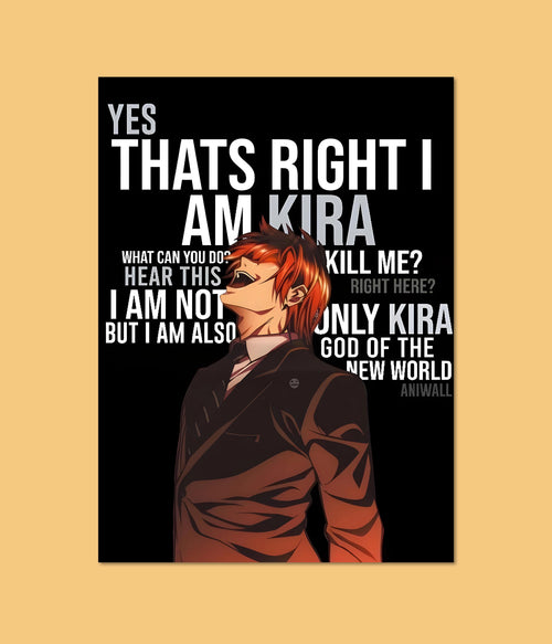 Kira's Iconic Laugh – Death Note Anime Wall Poster Main Image - Everanta