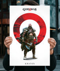 Kratos Minimal Aesthetic Poster – God of War