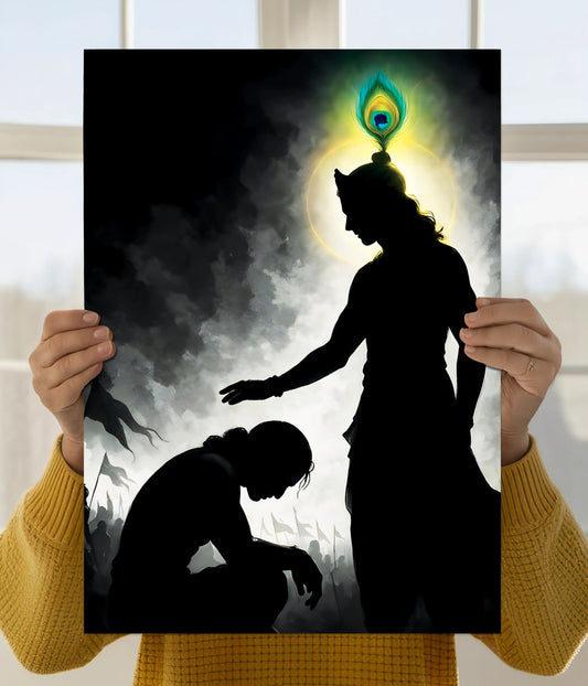 Krishna – Divine Guidance Wall Poster Main Image - Everanta