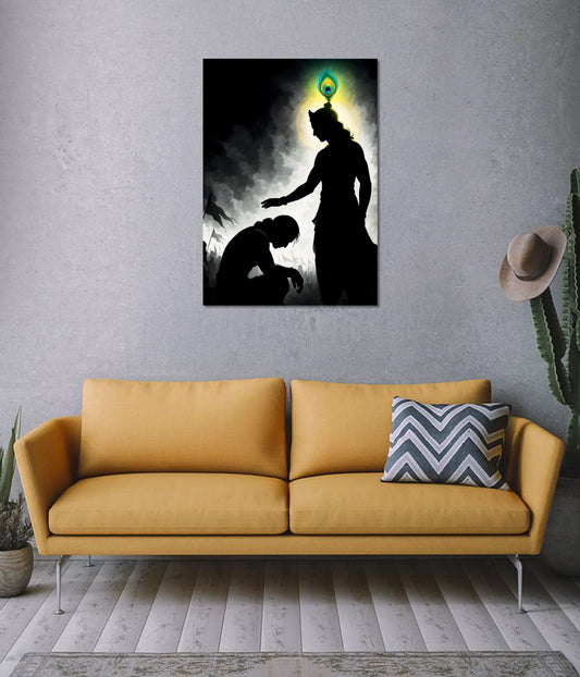 Krishna – Divine Guidance Wall Poster on Wall - Everanta