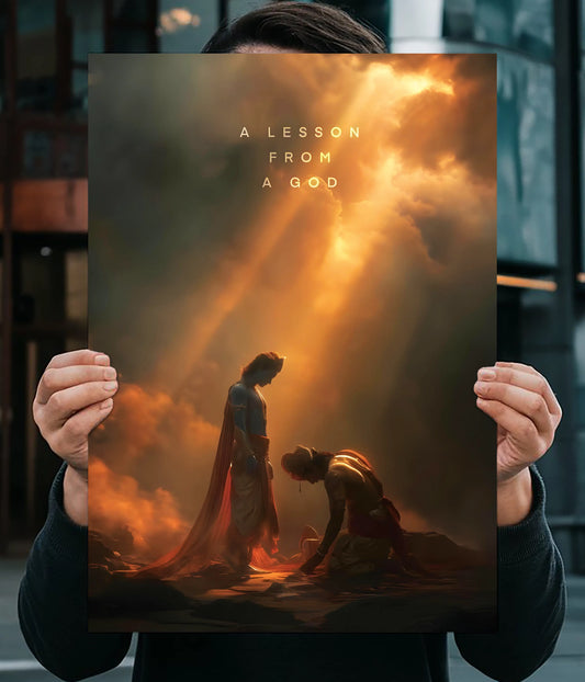 Krishna’s Divine Lesson – Light of Dharma Poster Main Image - Everanta