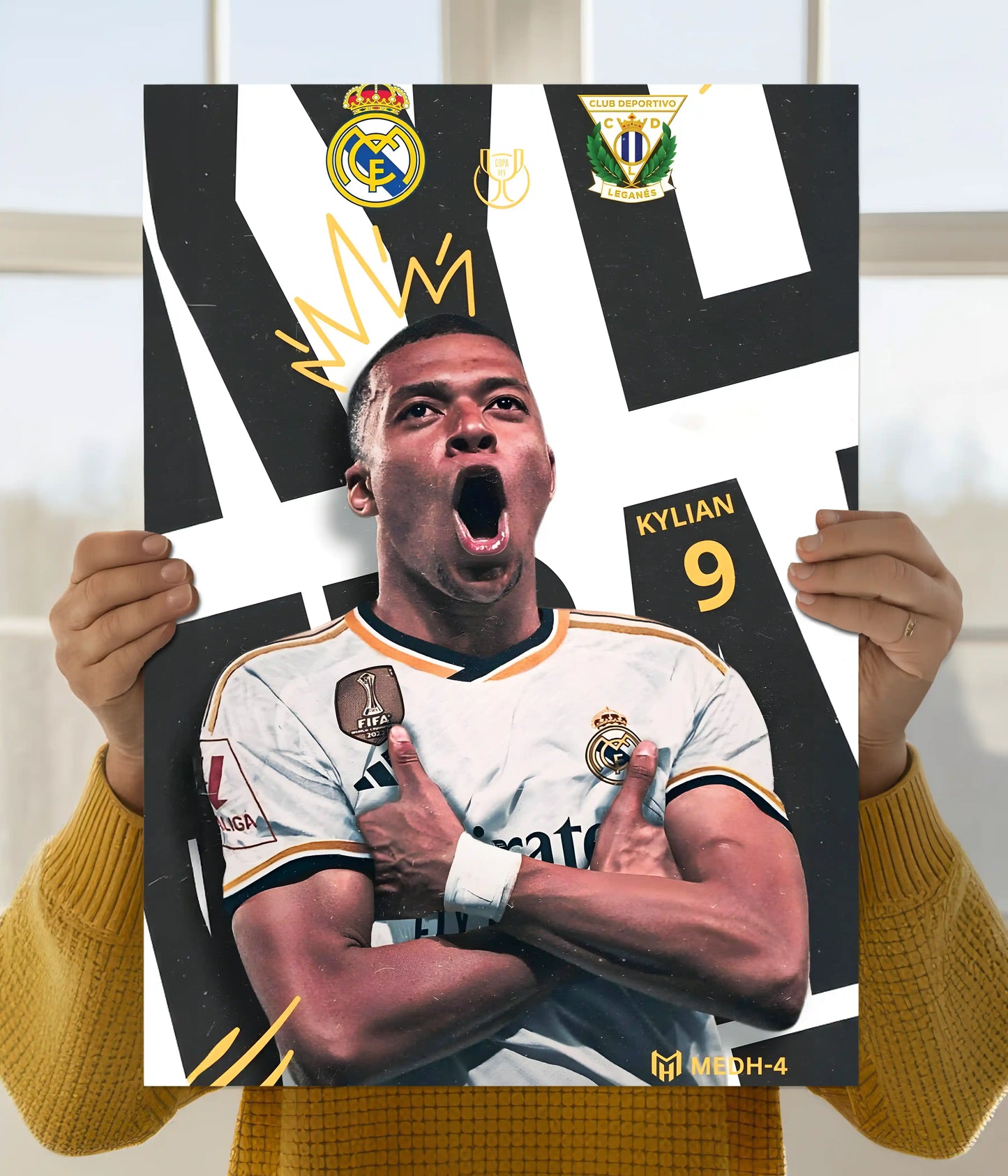 Kylian Mbappé Real Madrid Poster Main Image - Everanta