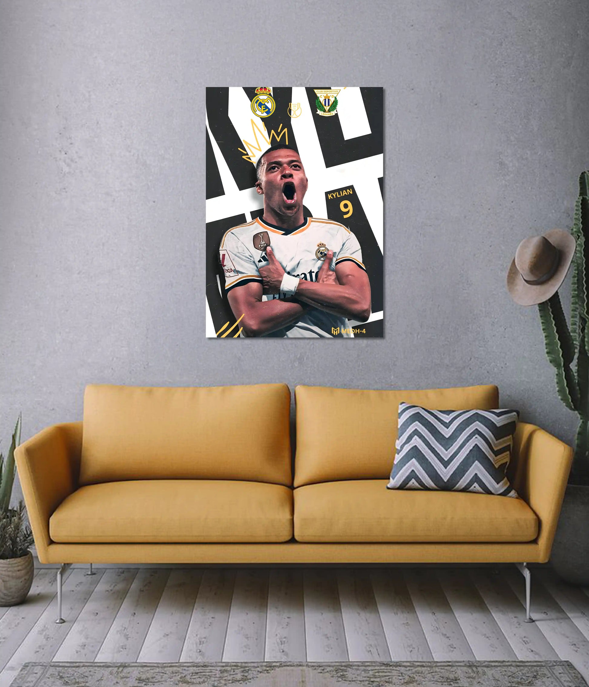Kylian Mbappé Real Madrid Poster on Wall - Everanta