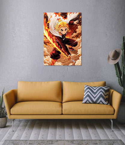 Kyojuro Rengoku – Flame Hashira Poster on Wall - Everanta