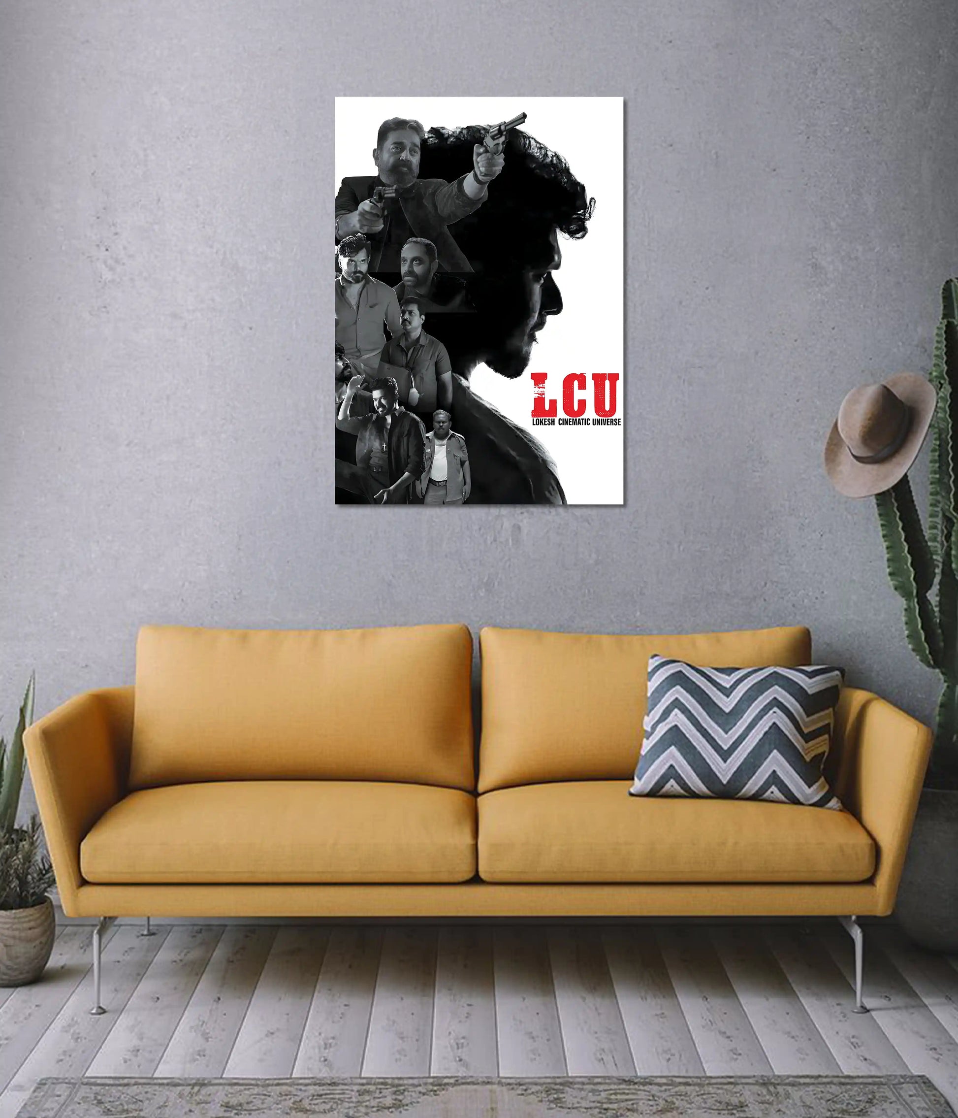 LCU Tribute Poster – Lokesh Cinematic Universe on Wall - Everanta