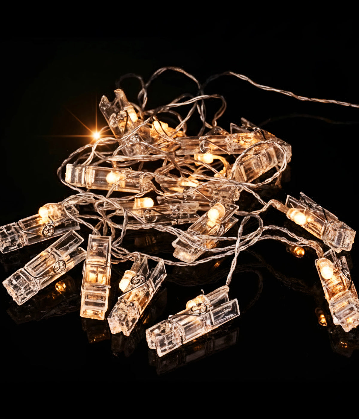 String Light Metal Clips LED Photo Clip String Lights (16 Clips) | Aesthetic Room Decor – Everanta
