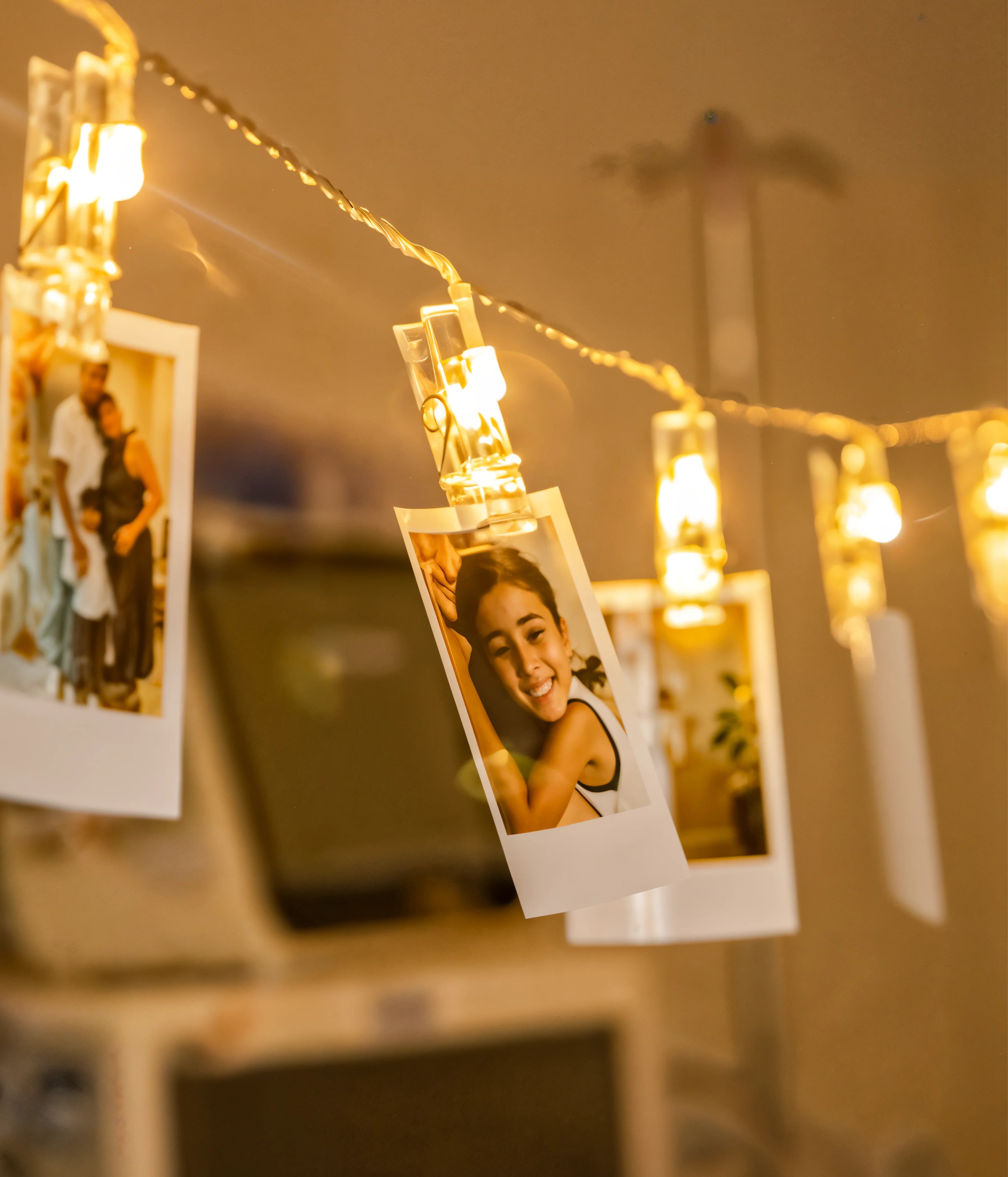 LED Photo Clip String Lights (16 Clips) | Aesthetic Room Decor – Everanta