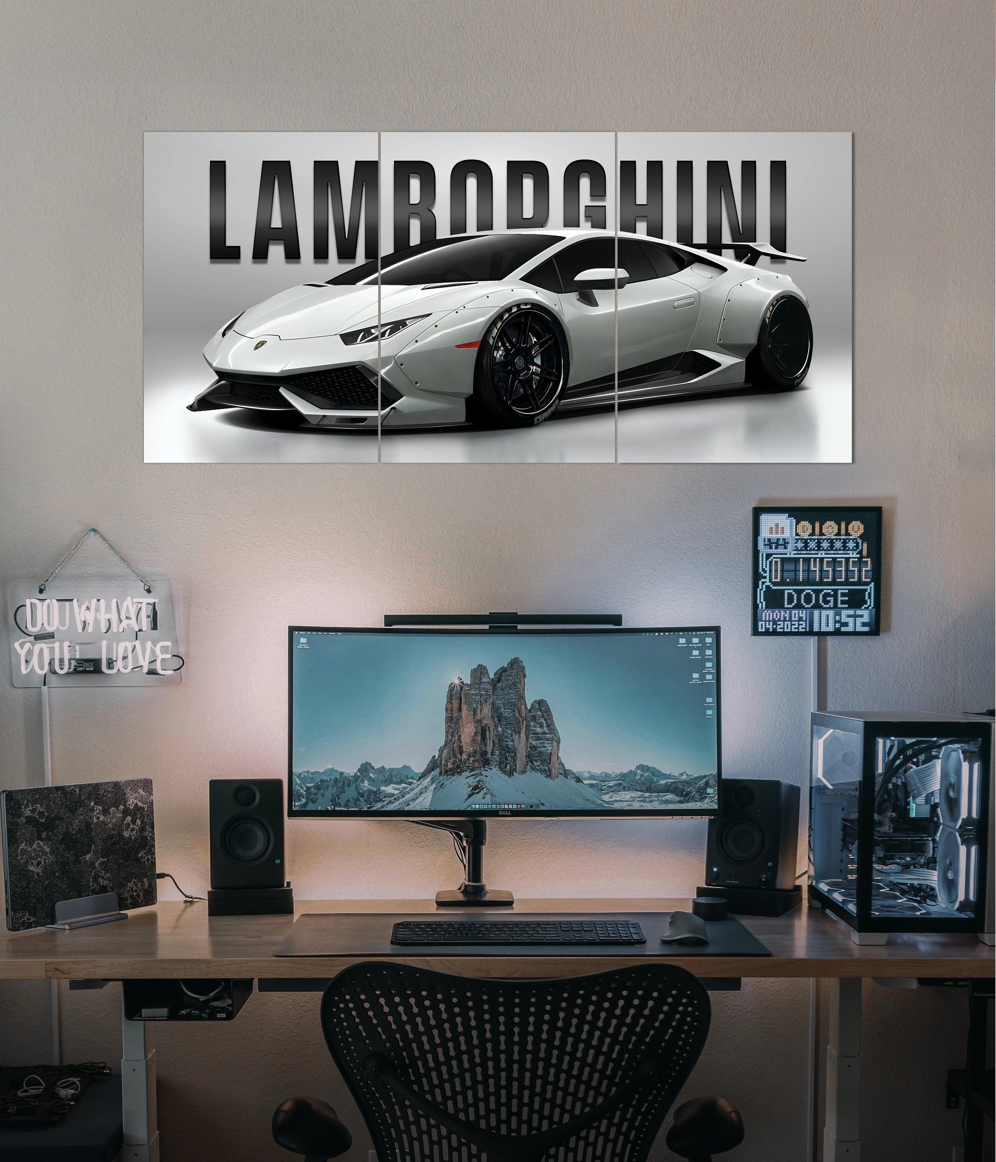 Lamborghini Huracán Split Wall Poster Main Image - Everanta