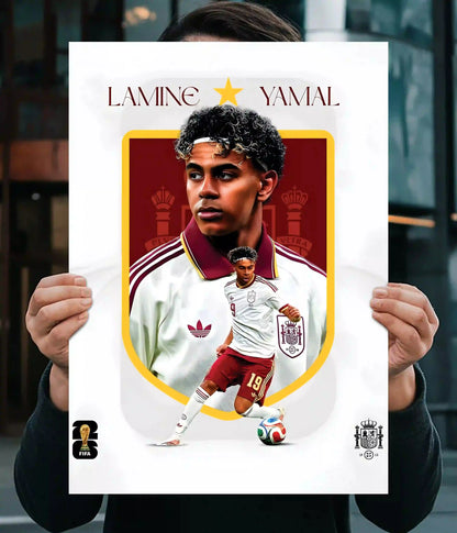 Lamine Yamal Spain Football Wall Poster Main Image - Everanta
