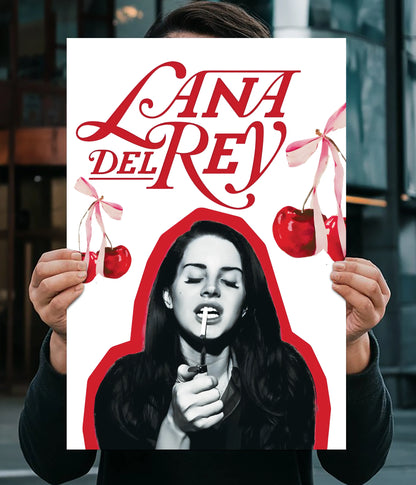 Lana Del Rey Cherry Wall Poster Main Image - Everanta