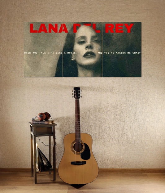 Lana Del Rey Vintage Split Poster - Everanta