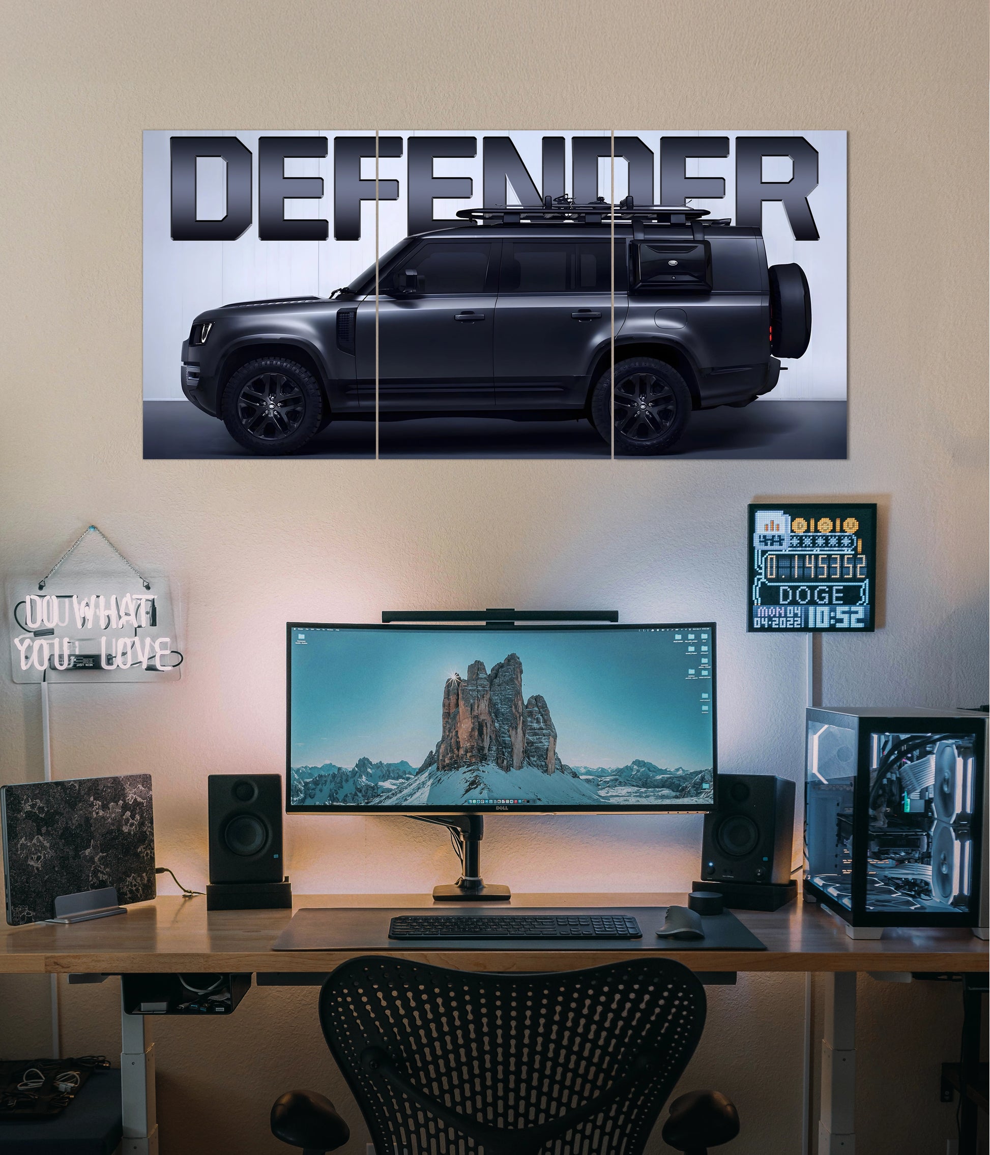 Land Rover Defender Split Poster Main Image - Everanta