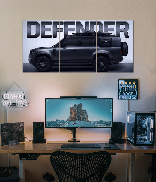 Land Rover Defender Split Poster Main Image - Everanta
