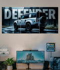 Land Rover Defender Split Wall Poster – Off-Road Design for Car Lovers