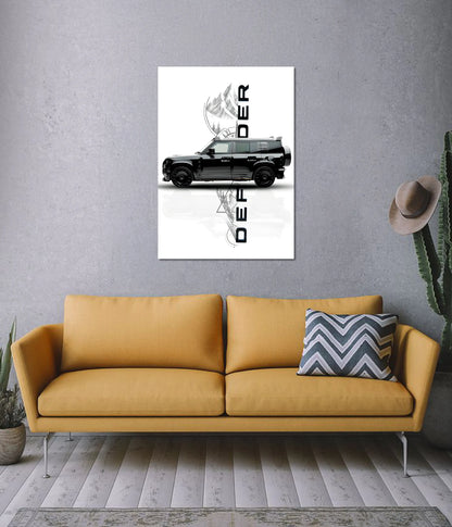 Land Rover Defender Wall Poster on Wall - Everanta
