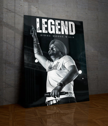 Legend – Sidhu Moose Wala Iconic Metal Poster Main Image - Everanta
