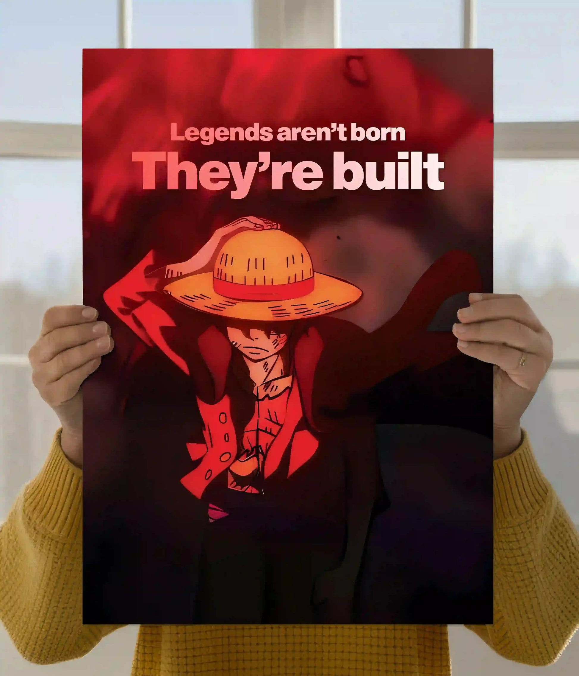 Legends Are Built Luffy One Piece Wall Poster Main Image - Everanta