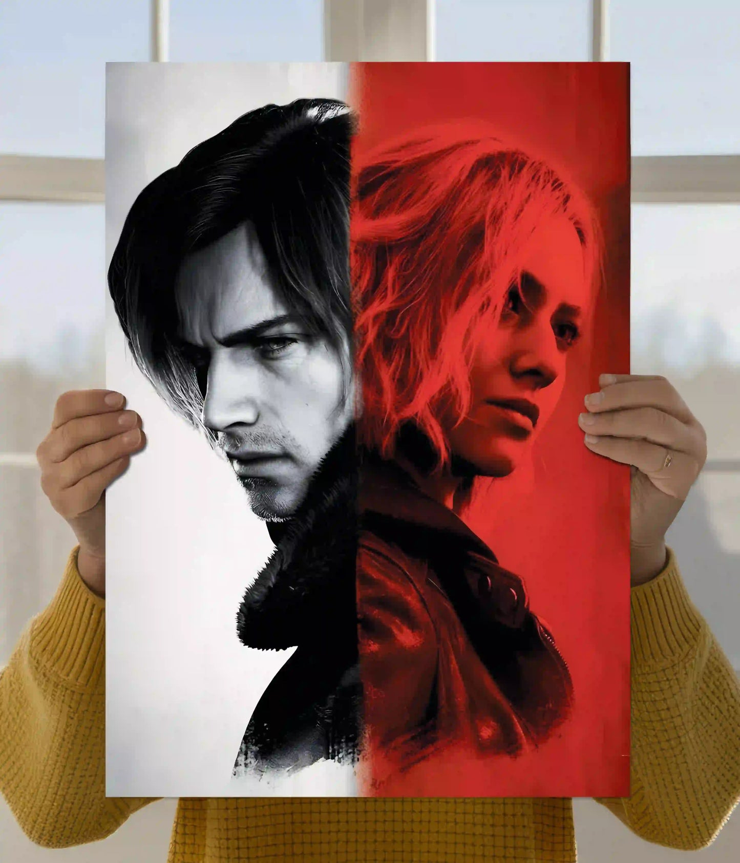 Leon & Ashley Resident Evil 4 Duality Wall Poster Main Image - Everanta