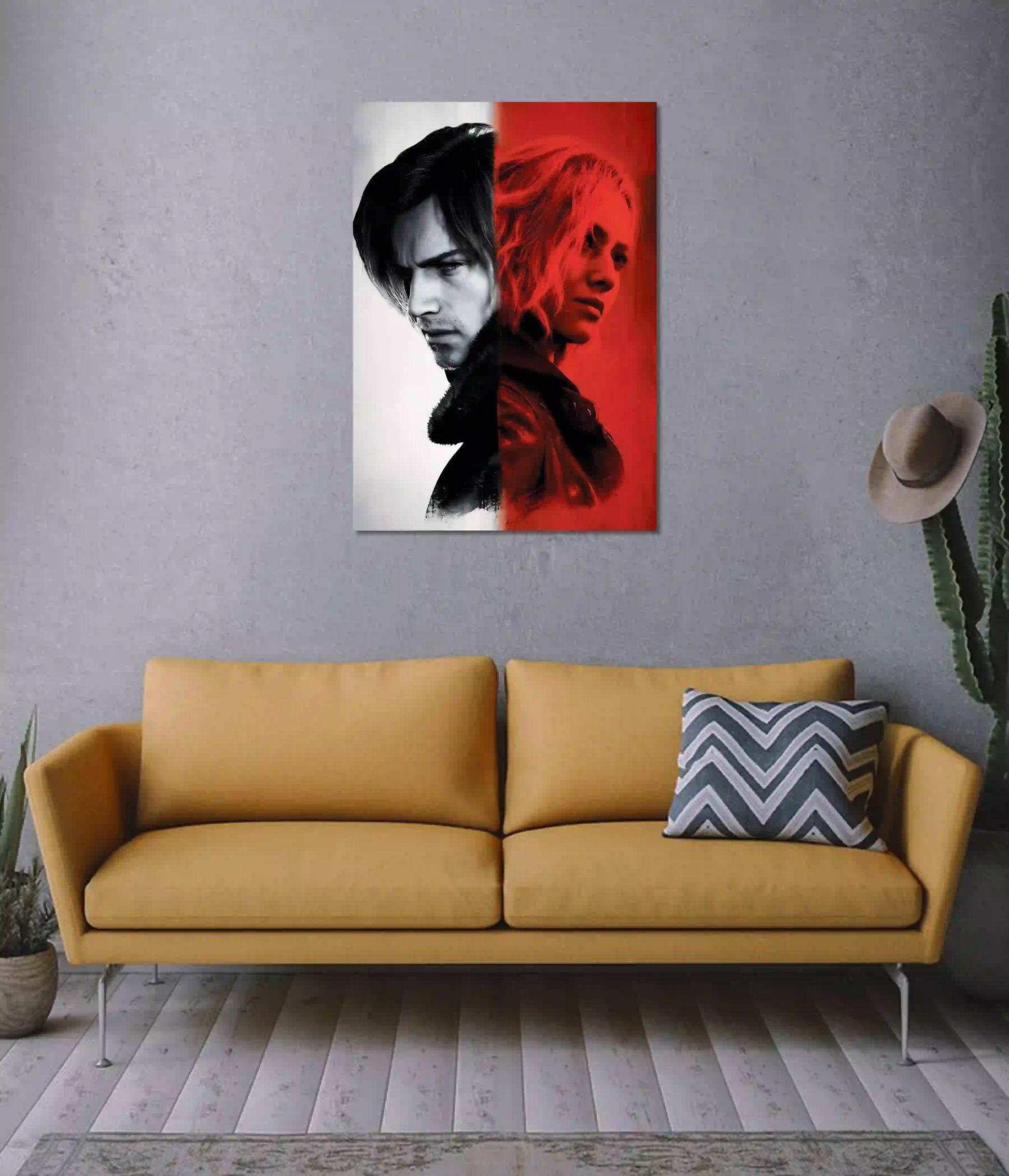 Leon & Ashley Resident Evil 4 Duality Wall Poster on Wall - Everanta