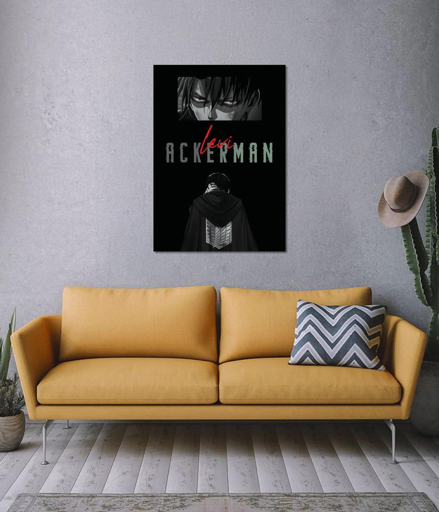 Levi Ackerman Shadow Stance – Attack on Titan Wall Poster on Wall - Everanta