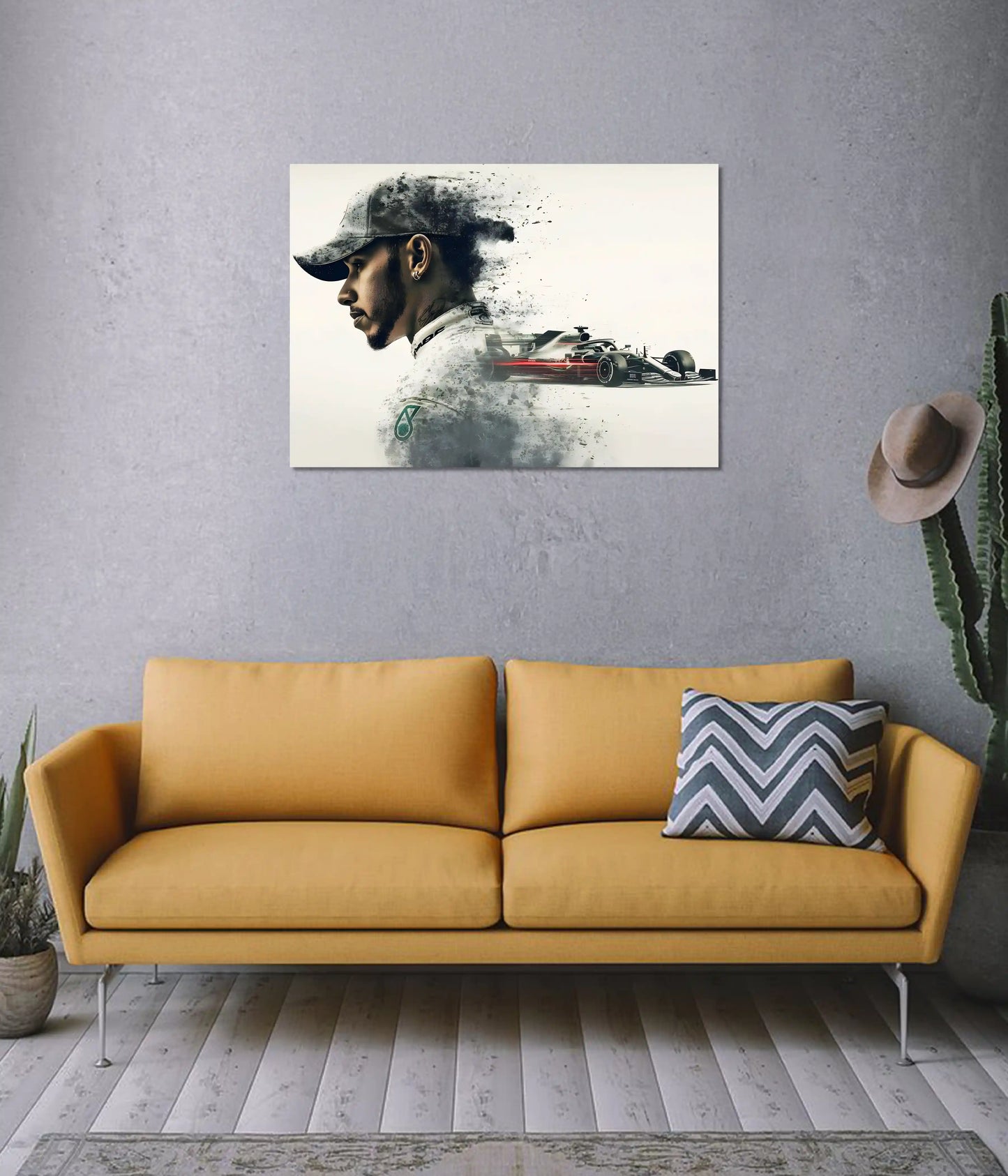 Lewis Hamilton - Formula Speed King Poster on Wall - Everanta