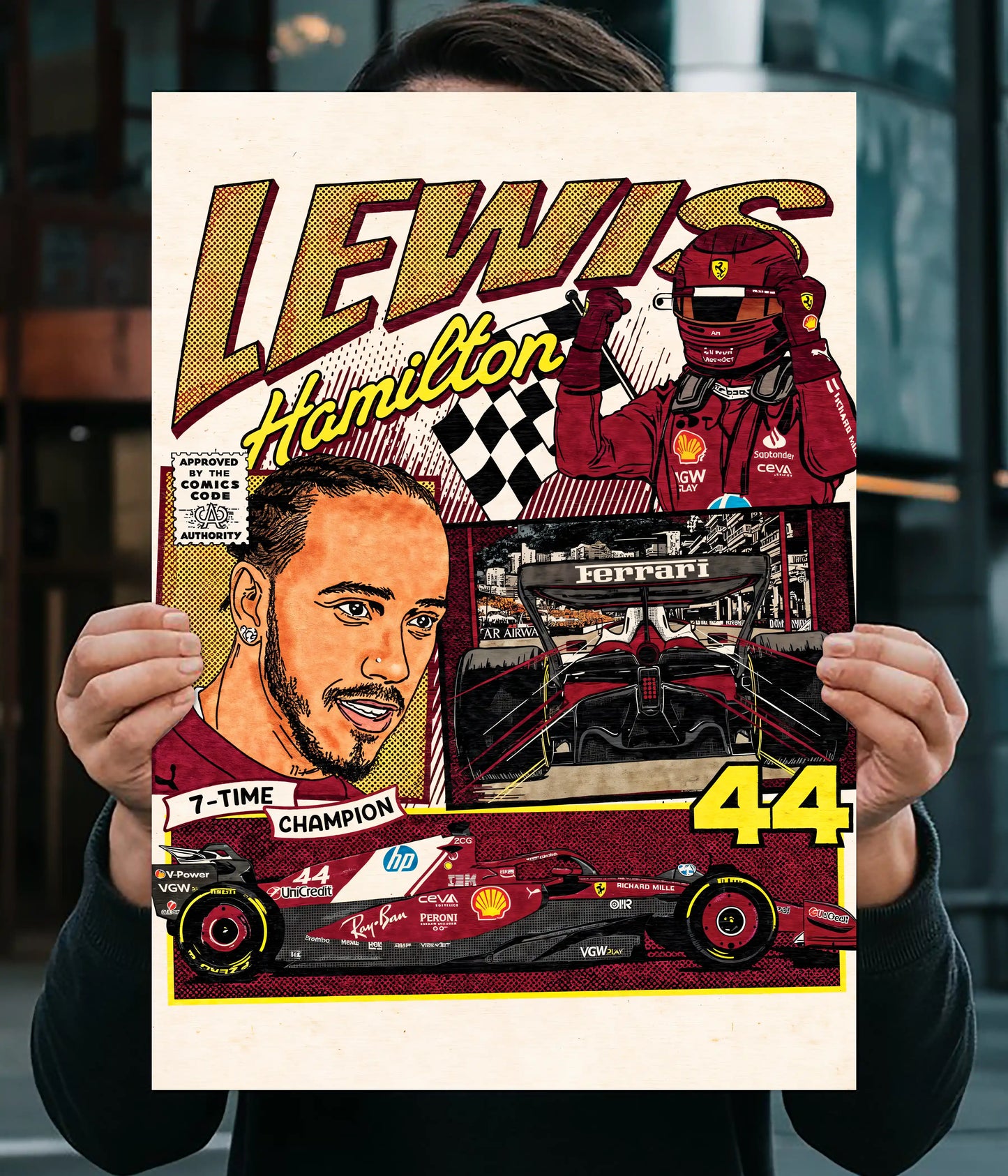 Lewis Hamilton – 44 The Legend F1 Racing Poster Main Image - Everanta
