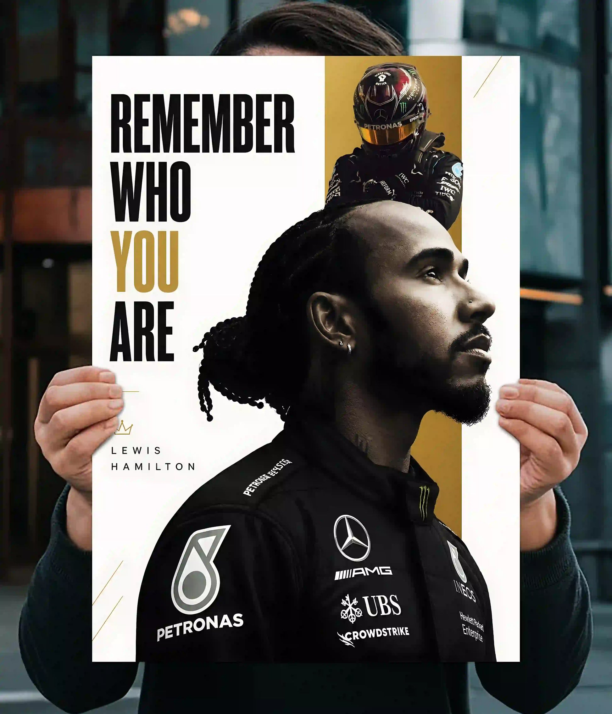 Lewis Hamilton "Remember Who You Are" Poster Main Image - Everanta