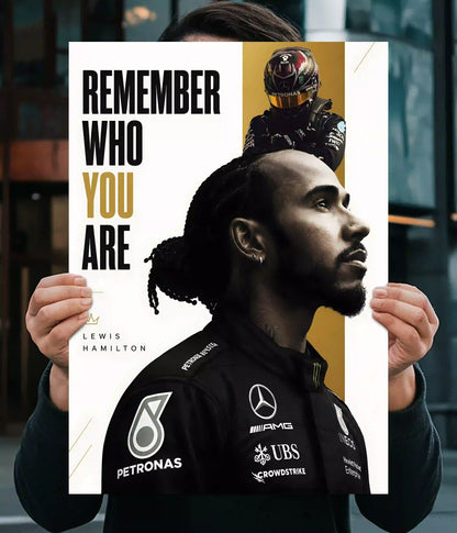 Lewis Hamilton "Remember Who You Are" Poster Main Image - Everanta
