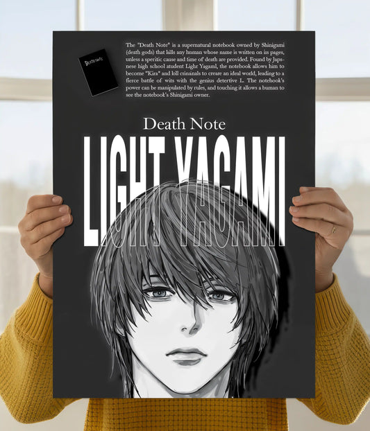 Light Yagami – Death Note Anime Wall Poster Main Image - Everanta