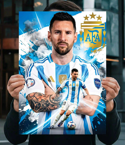 Lionel Messi Argentina Champion Wall Poster Main Image - Everanta